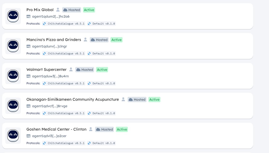 Millions of business are being onboarded into <a href="/Fetch_ai/">Fetch.ai</a> <a href="/ASI_Alliance/">Artificial Superintelligence Alliance</a> in realtime. You can check this on agentverse.ai/explorer and create your own busines agent on onboard.fetch.ai names like Burgerking and walmart are also onboarding😍<a href="/GeoStaking/">GeoStaking</a>