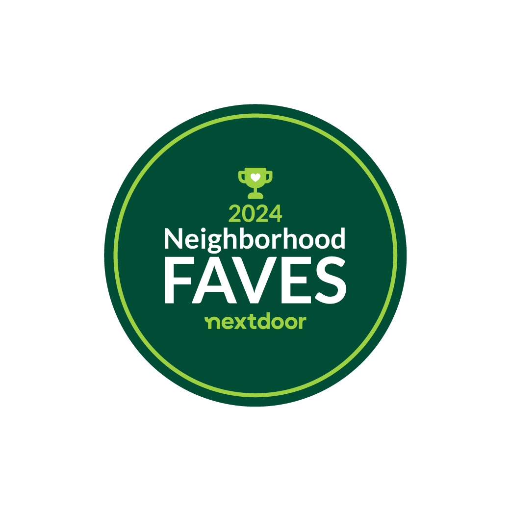 Thank you to our neighbors! We are honored to
be voted a 2024 <a href="/Nextdoor/">Nextdoor</a> Neighborhood Fave.
This award means so much for our business and
 helps us continue to grow in our community!
 #NeighborhoodFaves