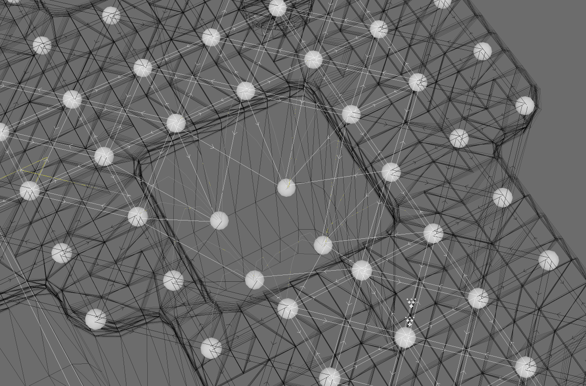 solou_dev's tweet photo. POV: you're debugging your custom nav mesh generation and wondering WHY https://t.co/p5dzyo2Hhb