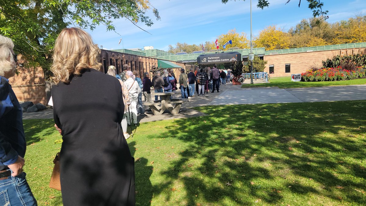 53 years of voting in Canada and I have never had to line up before