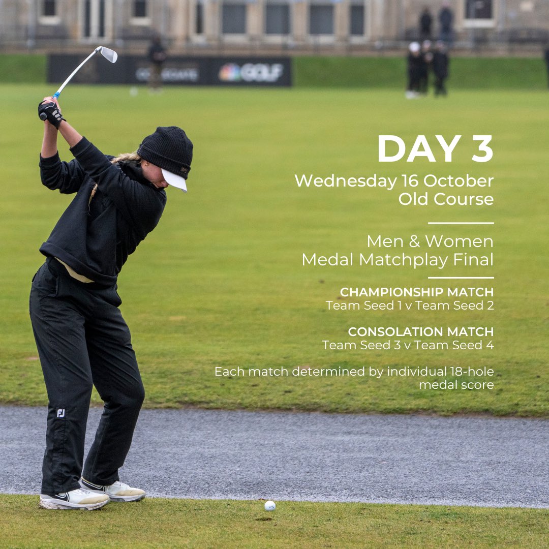 With the 2024 St Andrews Links Collegiate just around the corner, here’s all you need to know about how the format works.

Coverage begins on GOLF Channel in the USA and Sky Sports in the UK on Monday 14 October.

#StAndrews #StAndrewsLinksCollegiate #TheHomeofGolf #TheOldCourse