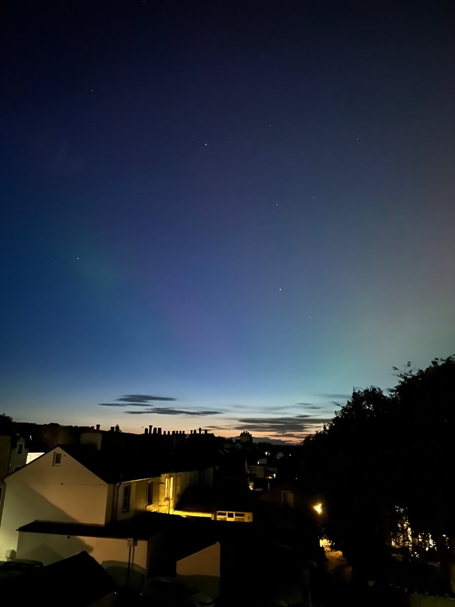 Northern lights already visible #cumbria #northernlights