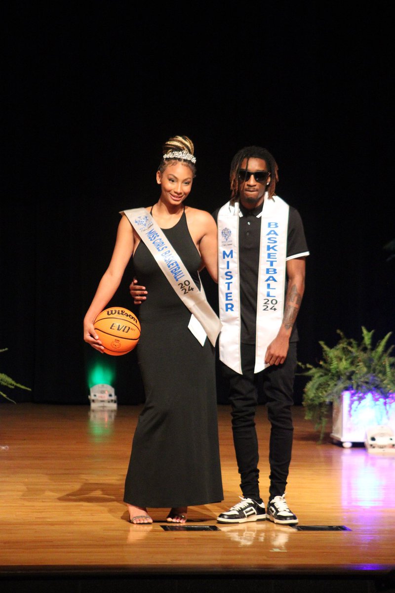 Mr &amp; Miss Basketball! Asani Spivey and Gabrielle Palmore🦁💙🖤