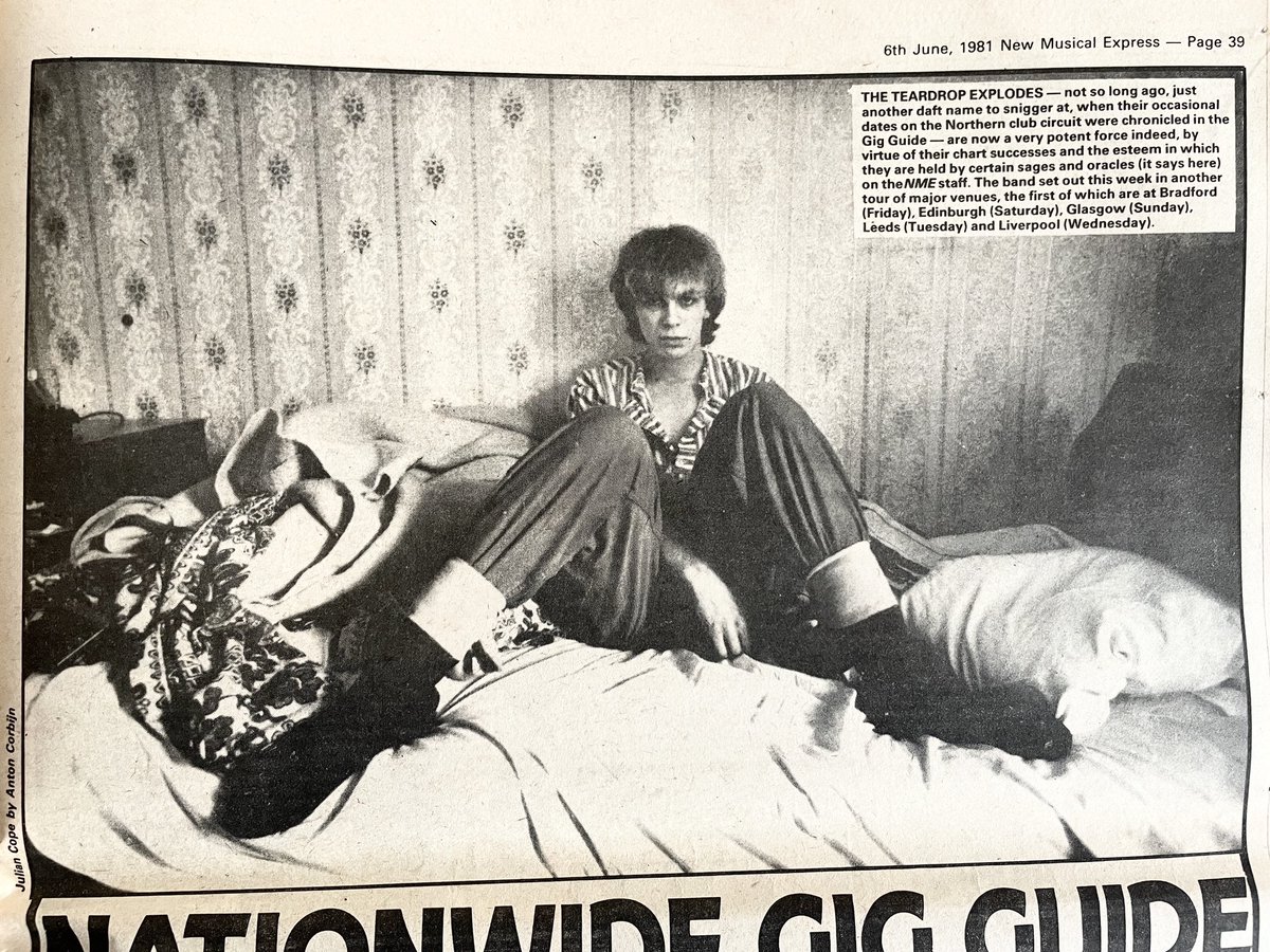 Teardrop Explodes and many more - Gig Guide, New Musical Express, 6 June 1981.