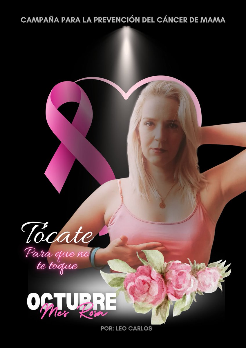 Tócate cada seis meses. #MesRosa de concientización para prevenir el Cáncer de Mama