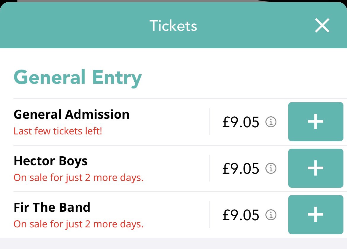LAST FEW TICKETS

LETS GET THIS OVER THE LINE 

<a href="/DrummondsAberd1/">Drummonds Aberdeen</a> 

skiddle.com/e/39296393