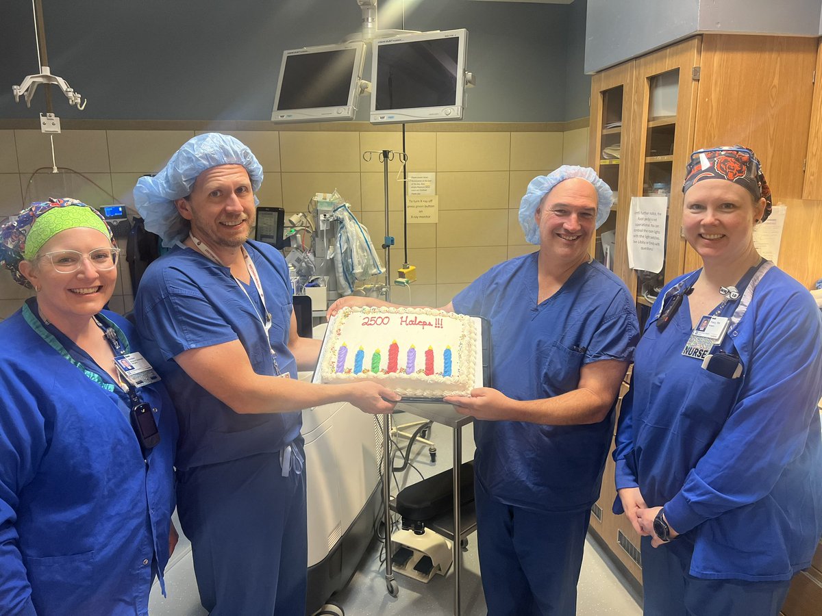 2500 holeps at Univ Wisconsin.
7 years in the making. 6 other partners trained. 16/19 residents learned and actively performing enucleations across the US (the other 3 were fully competent but don’t do them in practice). #aeep #curebph #megaprostates #whatbloodthinners #nocaths