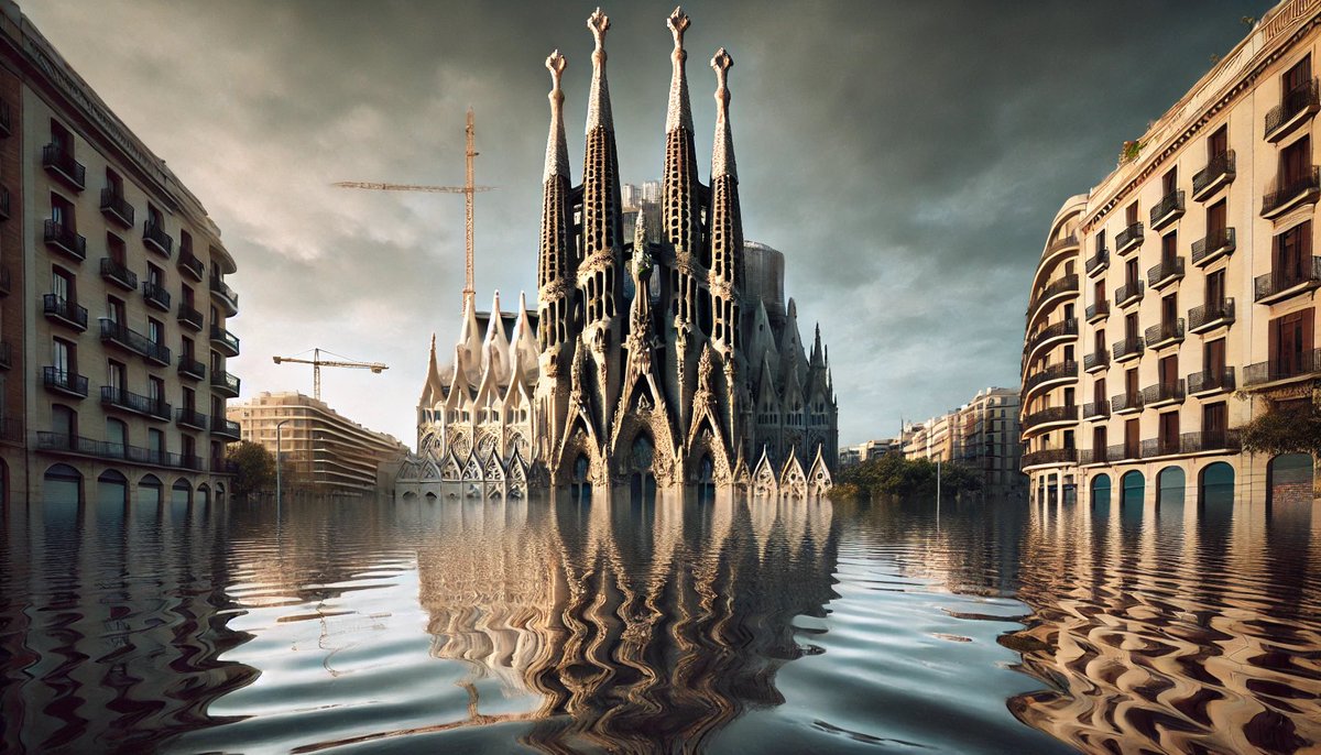 Según Chat GPT si el huracán #Milton pasara por bcn en fuerza 5