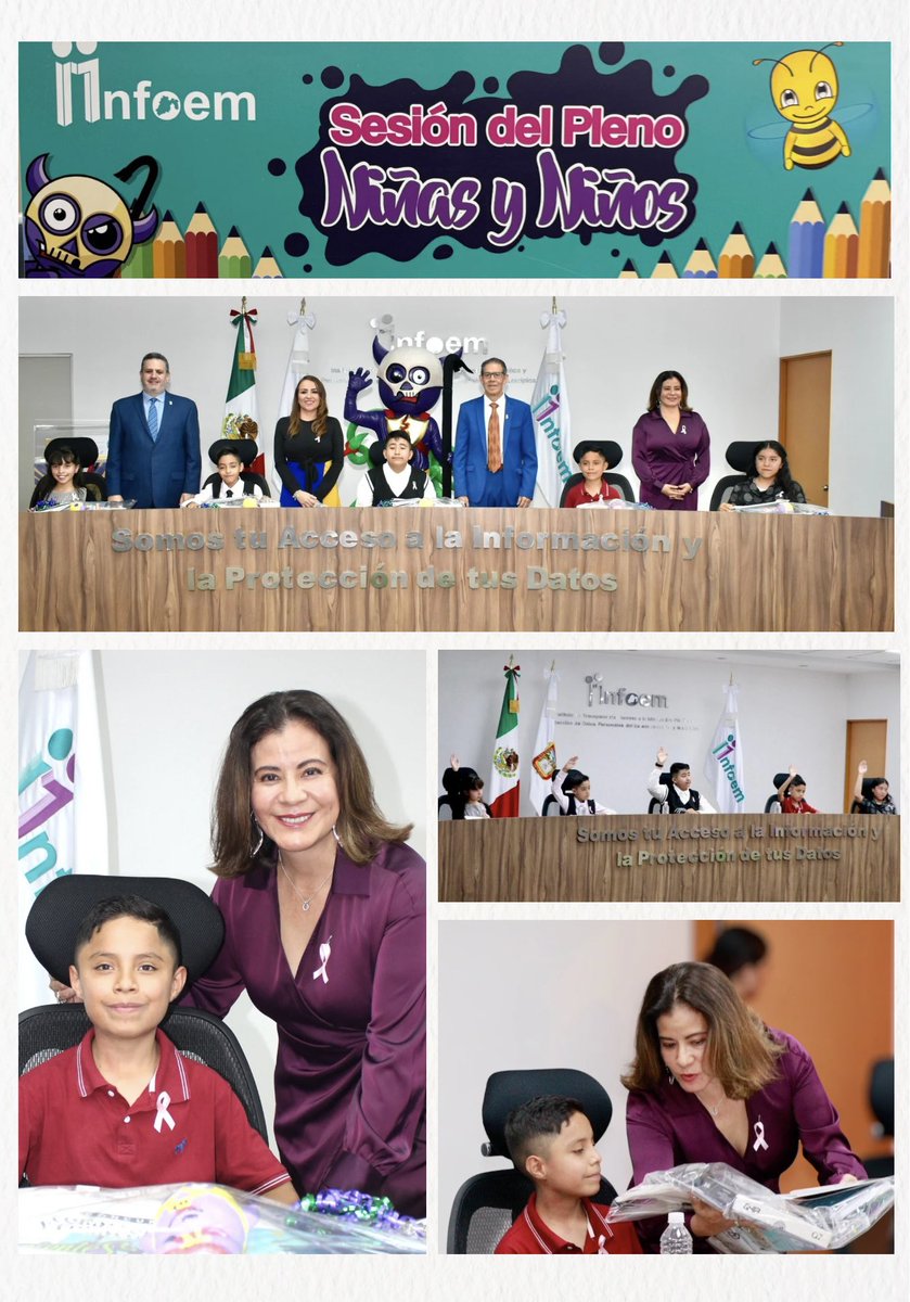 RosarioMejiaAya's tweet photo. 👧🏻👦🏻 Premiación del Concurso para ser #Comisionada o #Comisionado #Infantil y formar parte del #Pleno Niñas y Niños del #Infoem 2024.🥇
#Felicidades 👏🏼🌟 https://t.co/99oSyzR6H1