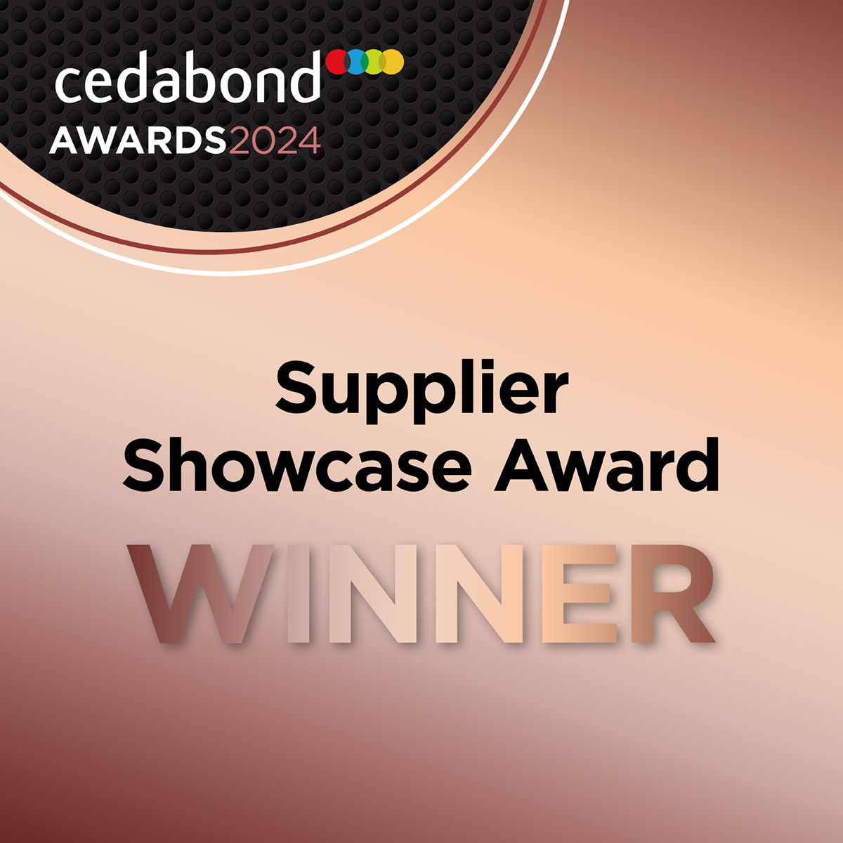 Our first award of the evening - The Best Supplier Showcase.

The winners are ....
In first place CED Fabrications
In second place Fosters 
And in third place Metcalfe