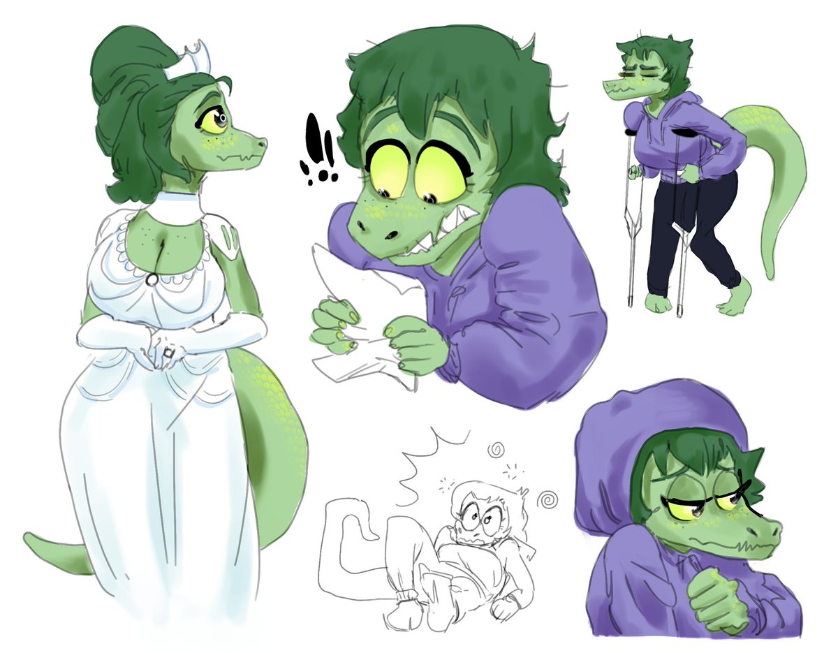 LenaBnuuy's tweet photo. Some more Olivia Halford🐊

#Snootgame #IWaniHugthatGator #Iwanihugthatgatorart https://t.co/9FOPNXVmcW