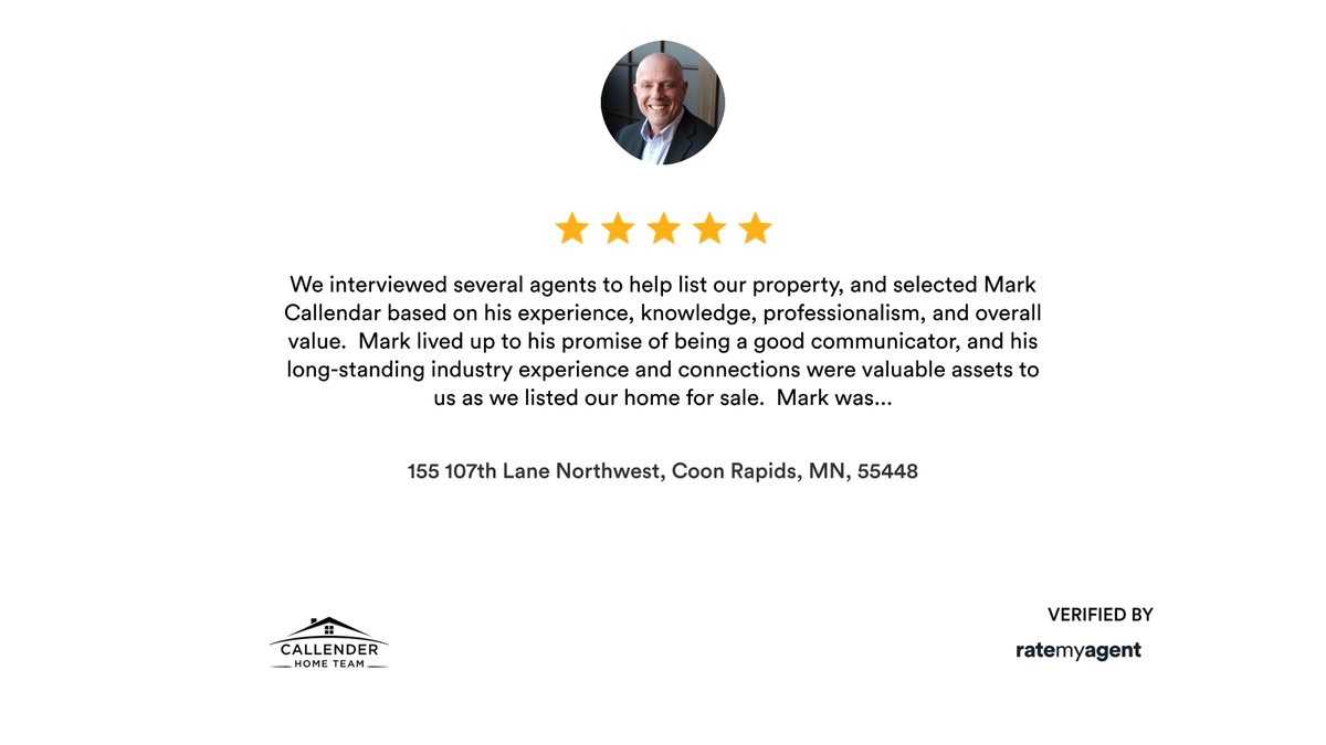 My latest RateMyAgent review in Coon Rapids.
Minnesota 20381919
rma.reviews/qywtcfudktq1

...
#ratemyagent #realestate