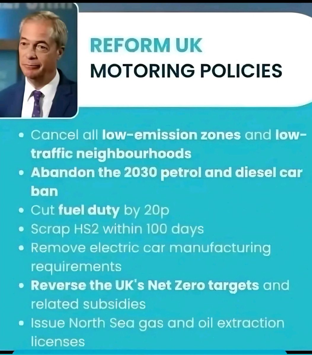 Lady_AmandaB's tweet image. Reform UK’s Motoring policies. 

#ReformUK #Motoring