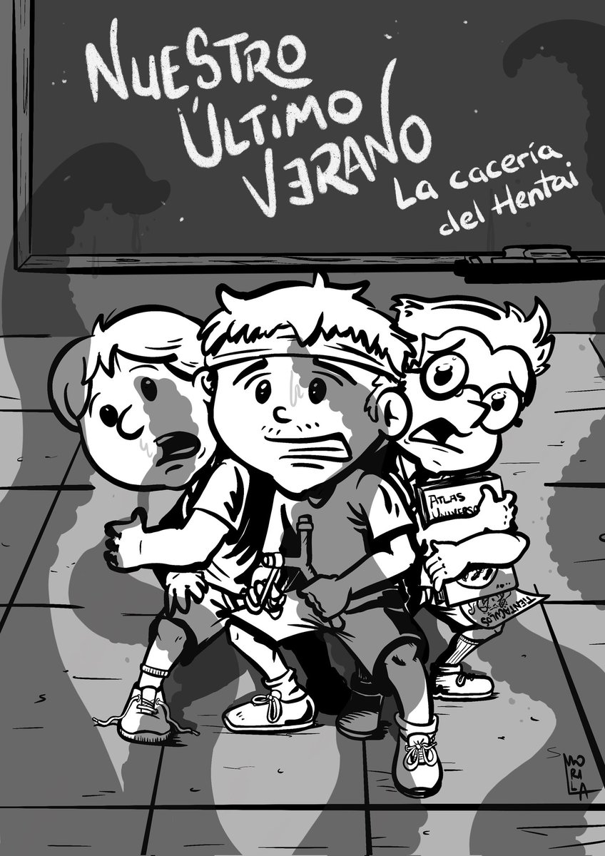 Esta noche toca partida de Nuestro Último Verano, de <a href="/grapasymapas/">grapas&mapas</a> para continuar la historia de estos tres inadaptados que persiguen a un monstruo tentacular por un pueblo manchego en los años 80. 

Las risas y situaciones absurdas con @gamerportatil y cia están garantizadas.