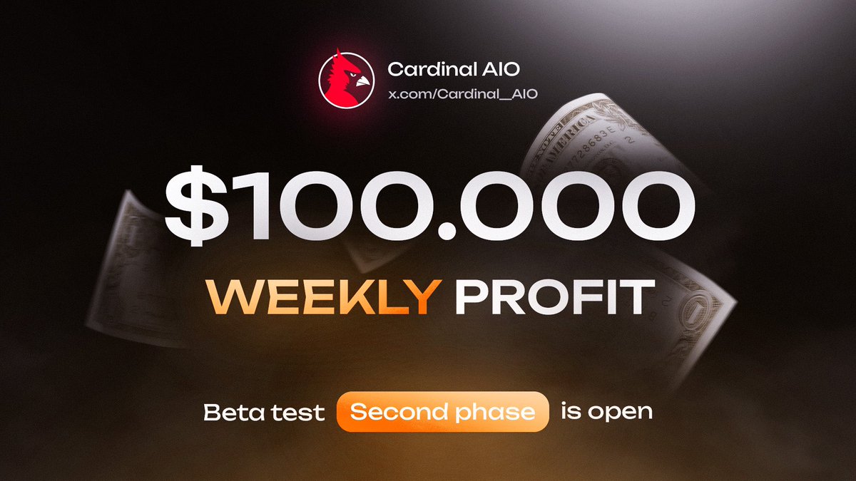 Cardinal__AIO's tweet image. Attention! This is your last chance to sign up for the beta test! The form will be closing in 3 days. Head to the pinned post for the link to have chance for particapate in beta test ⏳