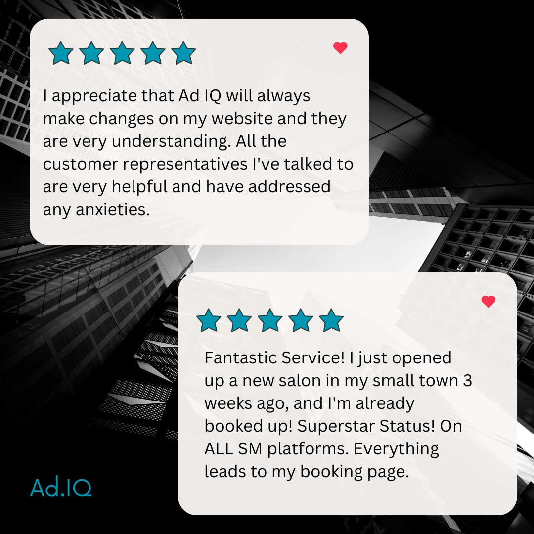 AdIQDigital's tweet photo. Our clients success is our success!

Join our team today!

#clientreviews #socialmediamarketing #smallbusiness #businessowner #marketingdigital https://t.co/fn7sd6fc15