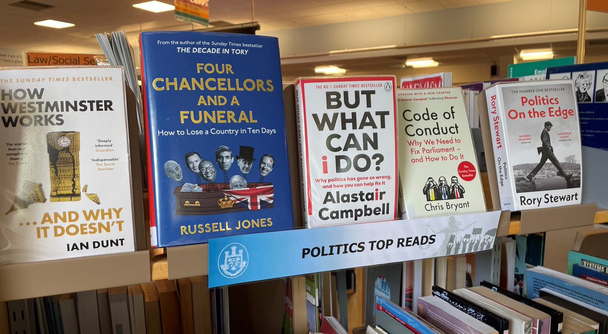 #topreads for politics students <a href="/THSsixthform/">Thomas Hardye Sixth Form</a> 
What a fantastic choice to really understand the politics of today. 
Come to the Library and find out more.
#widerreading
