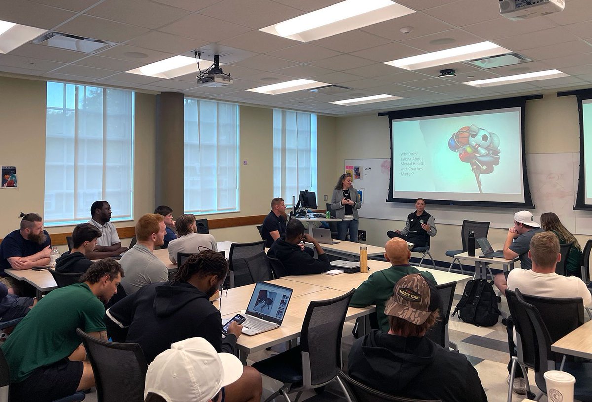 Ohio University Masters in Coaching Education (@ohiocoachinged) on Twitter photo In observance of #WorldMentalHealthDay, our Coaching Education Club presented “Athlete’s Mental Health from Coaches’ Perspective” with guest speakers <a href="/ohiou/">Ohio University</a> Psychologist & Athletics Embedded Clinician Dr. Michelle Pride & <a href="/OHIOWSoccer/">Ohio Soccer</a> Assistant Coach Courtney O’Malley.
1/ In observance of #WorldMentalHealthDay, our Coaching Education Club presented “Athlete’s Mental Health from Coaches’ Perspective” with guest speakers <a href="/ohiou/">Ohio University</a> Psychologist & Athletics Embedded Clinician Dr. Michelle Pride & <a href="/OHIOWSoccer/">Ohio Soccer</a> Assistant Coach Courtney O’Malley.
1/