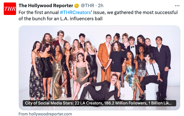 I'm not gonna retweet or link to this because screw that, but the HR having the audacity to publish this after the worst year the actual TV and film industry has had in years, after a double strike and cast and crew losing homes and moving out of LA is some absolute nonsense.