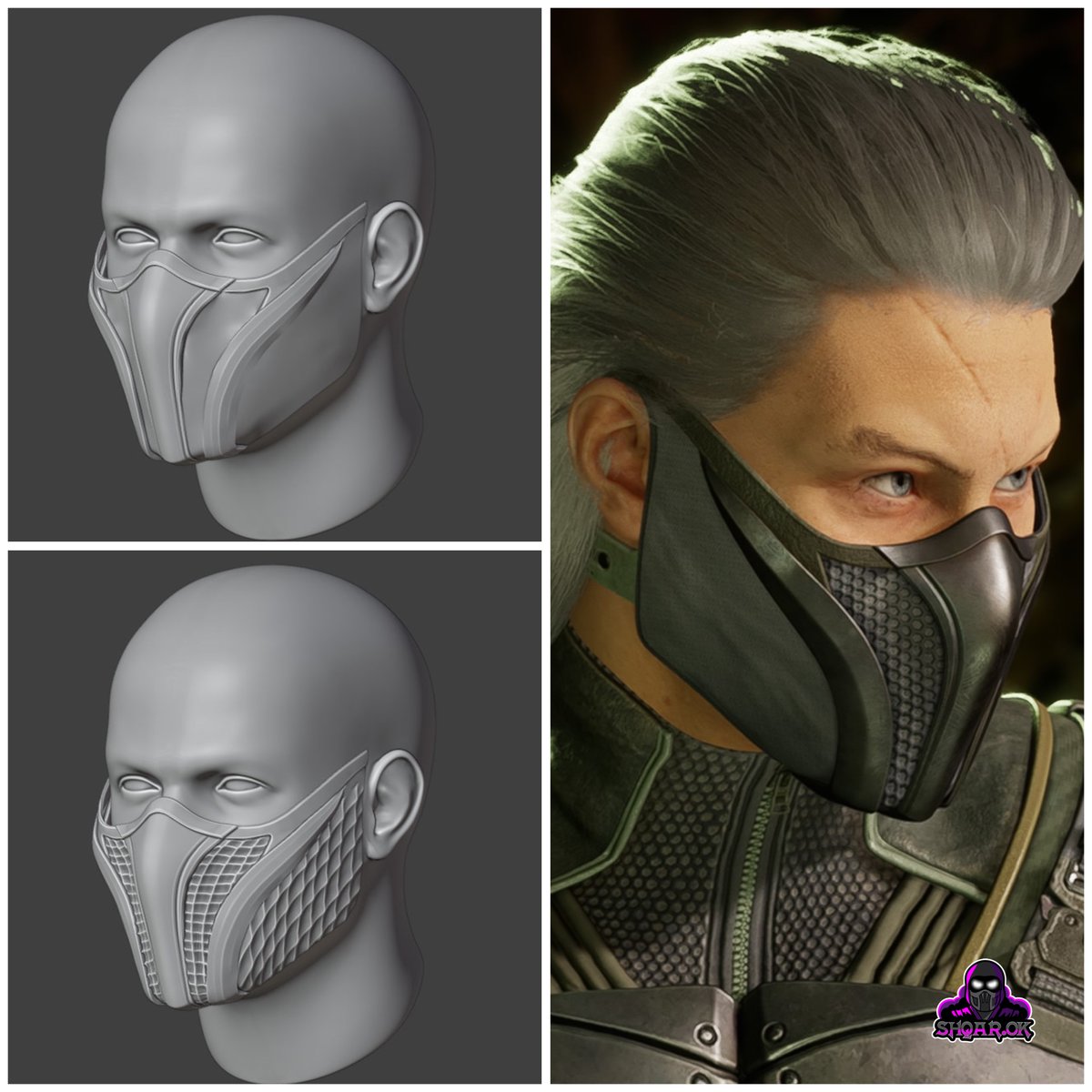 ShQarOk's tweet photo. 🚬 Smoke mask from MK1 - Faithful Lin Kuei
➡️ 3D model: https://t.co/ayMJ3pybB9
💡 Designed by @ShQarOk
7️⃣ different versions of this mask

#smoke #mortalkombat #cosplay #3dPrinting https://t.co/8tGLG4ZqnL