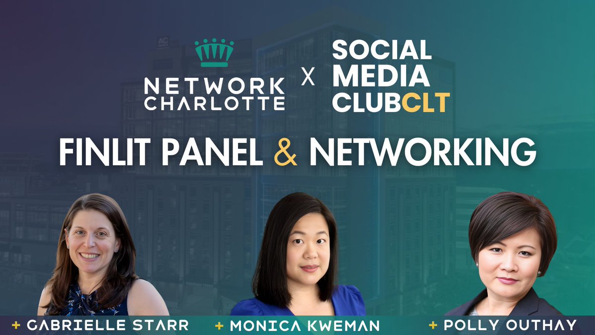 netcltfdn's tweet photo. Level up your network 𝗔𝗡𝗗 your fiscal knowledge! Join us on October 23rd for a 𝗙𝗥𝗘𝗘 financial literacy panel and evening of networking. 🤝

𝗜𝗻𝘁𝗲𝗿𝗲𝘀𝘁𝗲𝗱? Learn more and RSVP with the link in our bio. https://t.co/I8iHqKaMJF