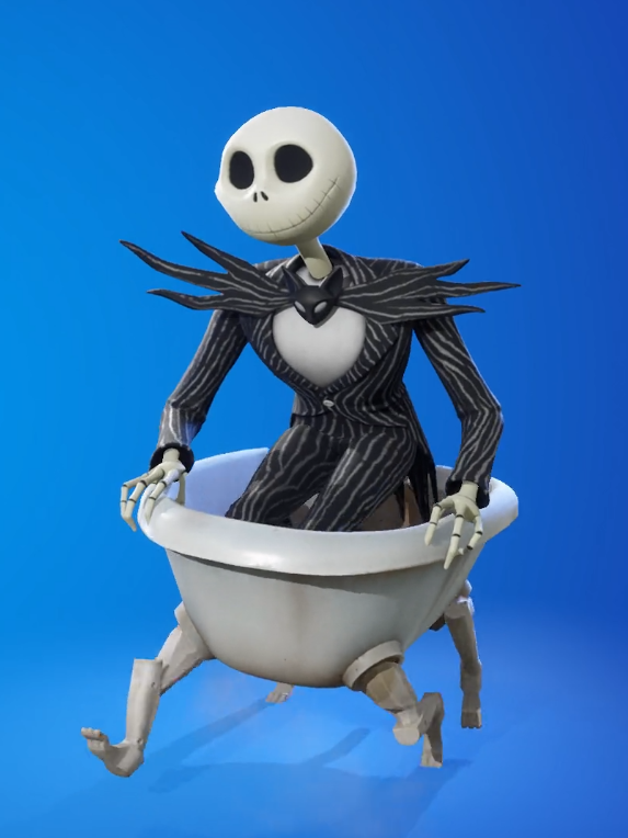 Along with Sally and The Pumpkin King Skins, we can also expect Jack Skellington and his bundle to arrive in the item shop as well. 

This means Jack's Emote may return after 309 DAYS!