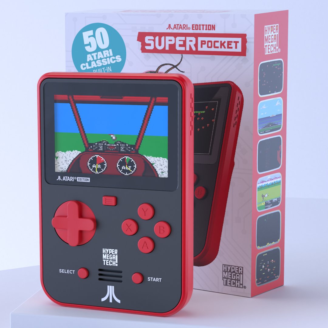 With 50 <a href="/atari/">Atari</a> classics from console to handheld and arcade, the Super Pocket Atari Edition is a must have for any Atari fan! Pre-order yours today!

hypermegatech.com/atari-edition/