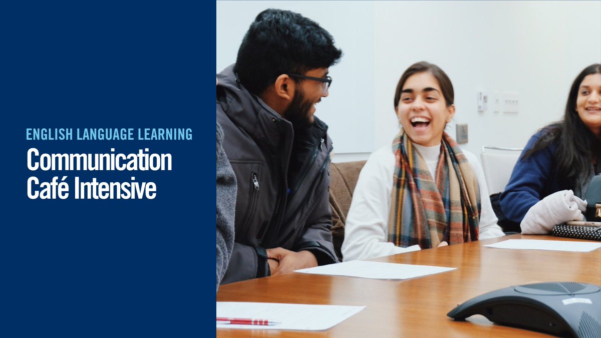 English Language Learning’s Communication Cafe Intensive starts Oct. 28! Learn strategies for building vocabulary, effective listening, clearer science research writing and more. Register at uoft.me/ELL