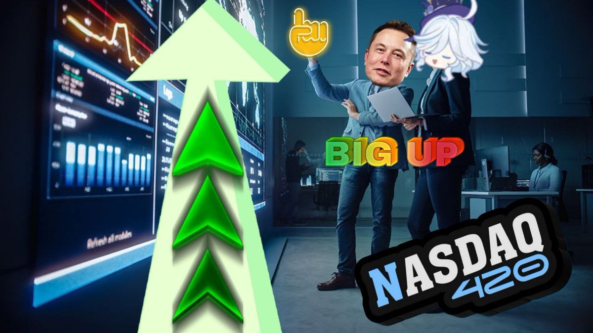 <a href="/wallstreetbets/">WallStreetBets</a> Smart people are buying more.

Ticker is #NASDAQ420 

We are going to $420 Quadrillion.