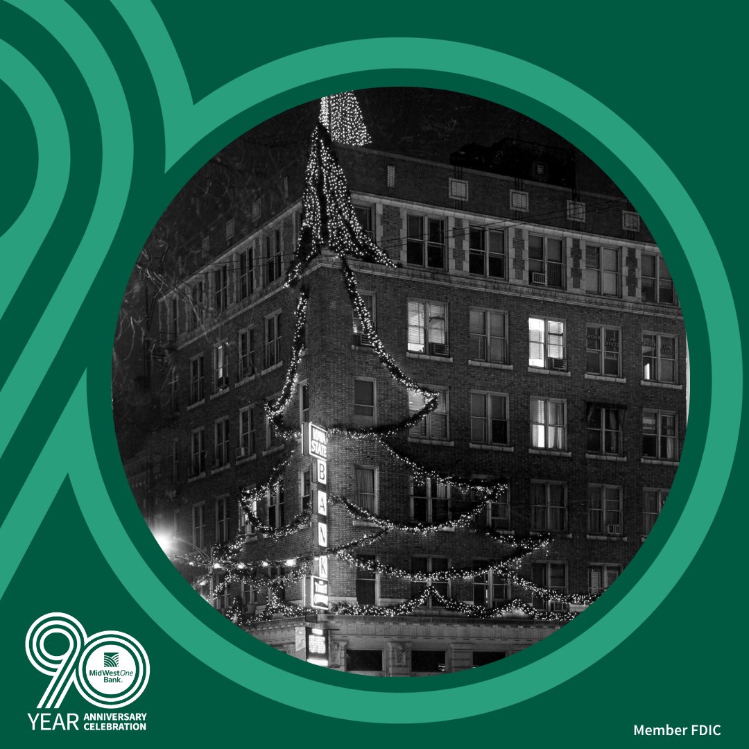 For the holidays in the 1950's, we installed a giant tree made of lights on the corner of our headquarters building in Iowa City, Iowa! Visit our website to learn more about our 90 years of history 👉️ trst.in/dFGnue