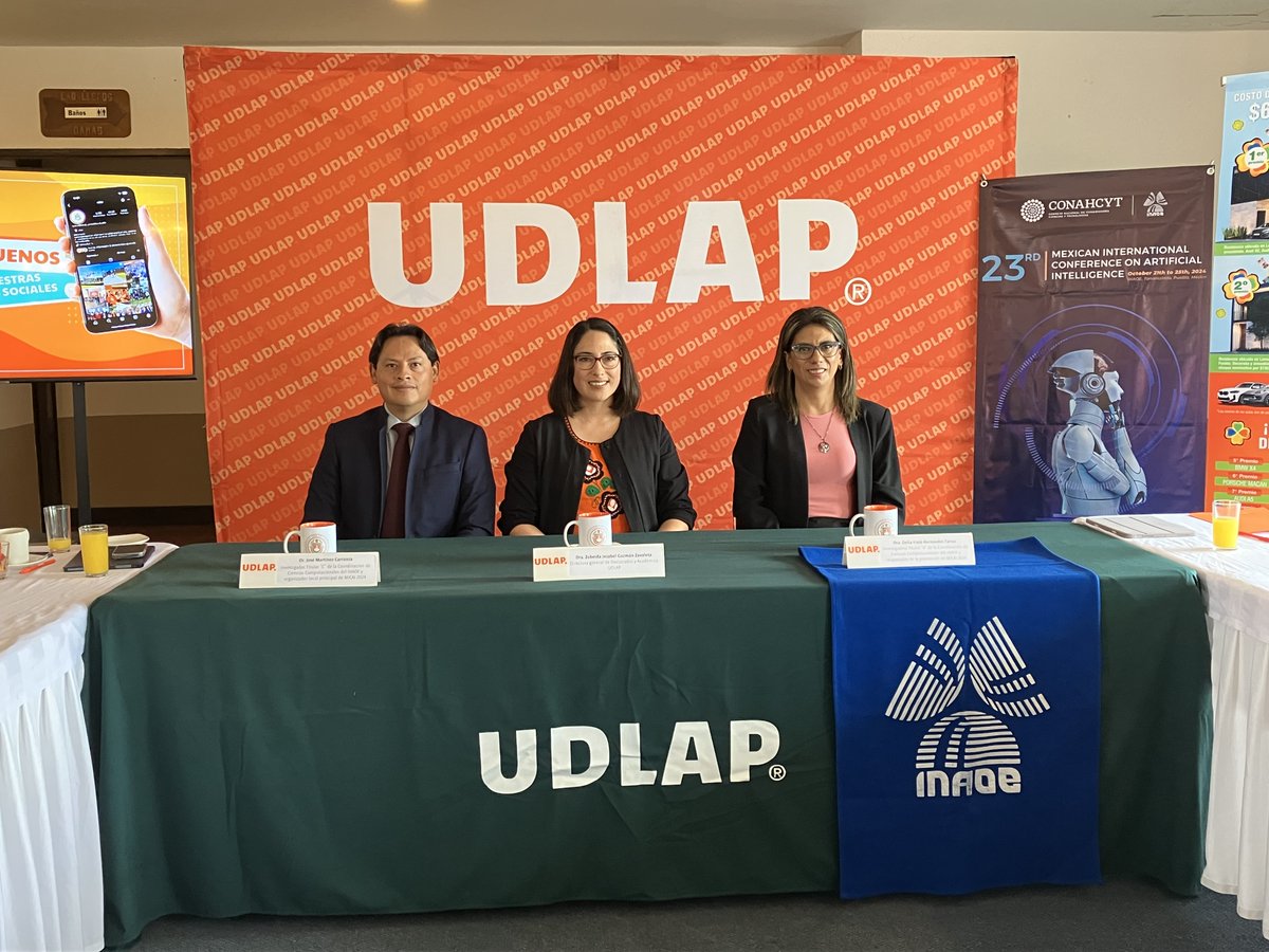 ¡El MICAI 2024 está cerca! Aún hay lugares para el registro de no autores (estudiantes/público en general).

Registrarse en: 
ccc.inaoep.mx/~tndi/registro…

Ver la nota de prensa de hoy: 
inaoep.mx/noticias/?noti…