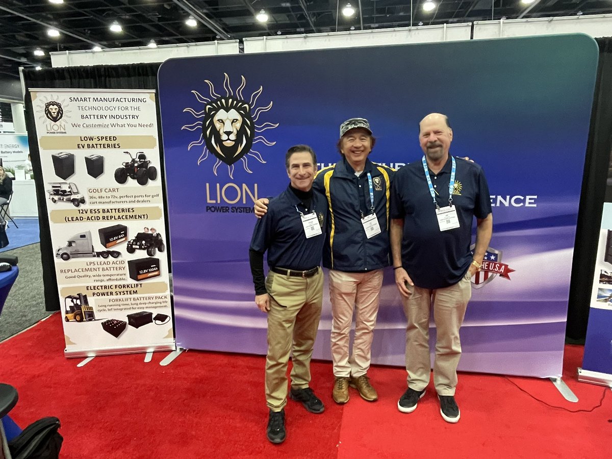Lion Power Systems James Coleman (right) says they are “The antithesis of most US energy companies.” They took technology first developed in China and brought it to the US for domestic production and jobs.

Stop by their booth (3854) at <a href="/thebatteryshow/">The Battery Show</a> to learn more!