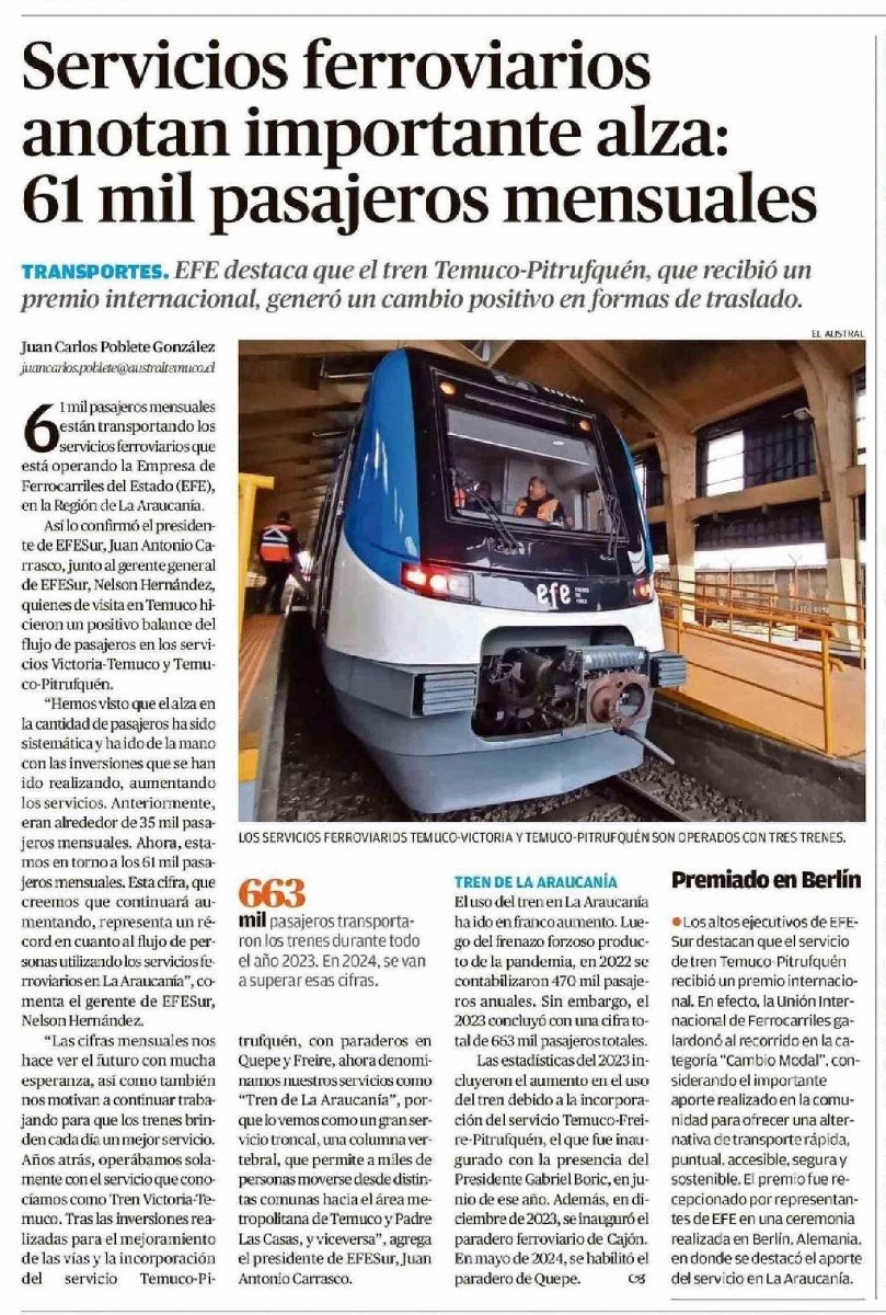 EFE Trenes de Chile tweet media