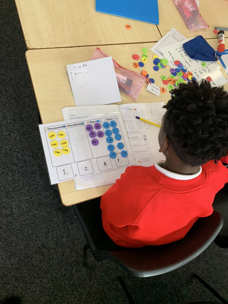 stfrancisgorton's tweet image. In Year 4 we love maths. We love how we can use different methods but still complete the same calculation. Today we had pupils using manipulatives, the column method and mental maths but all arriving at the same answer.
#stfrancismaths #mathsiscool