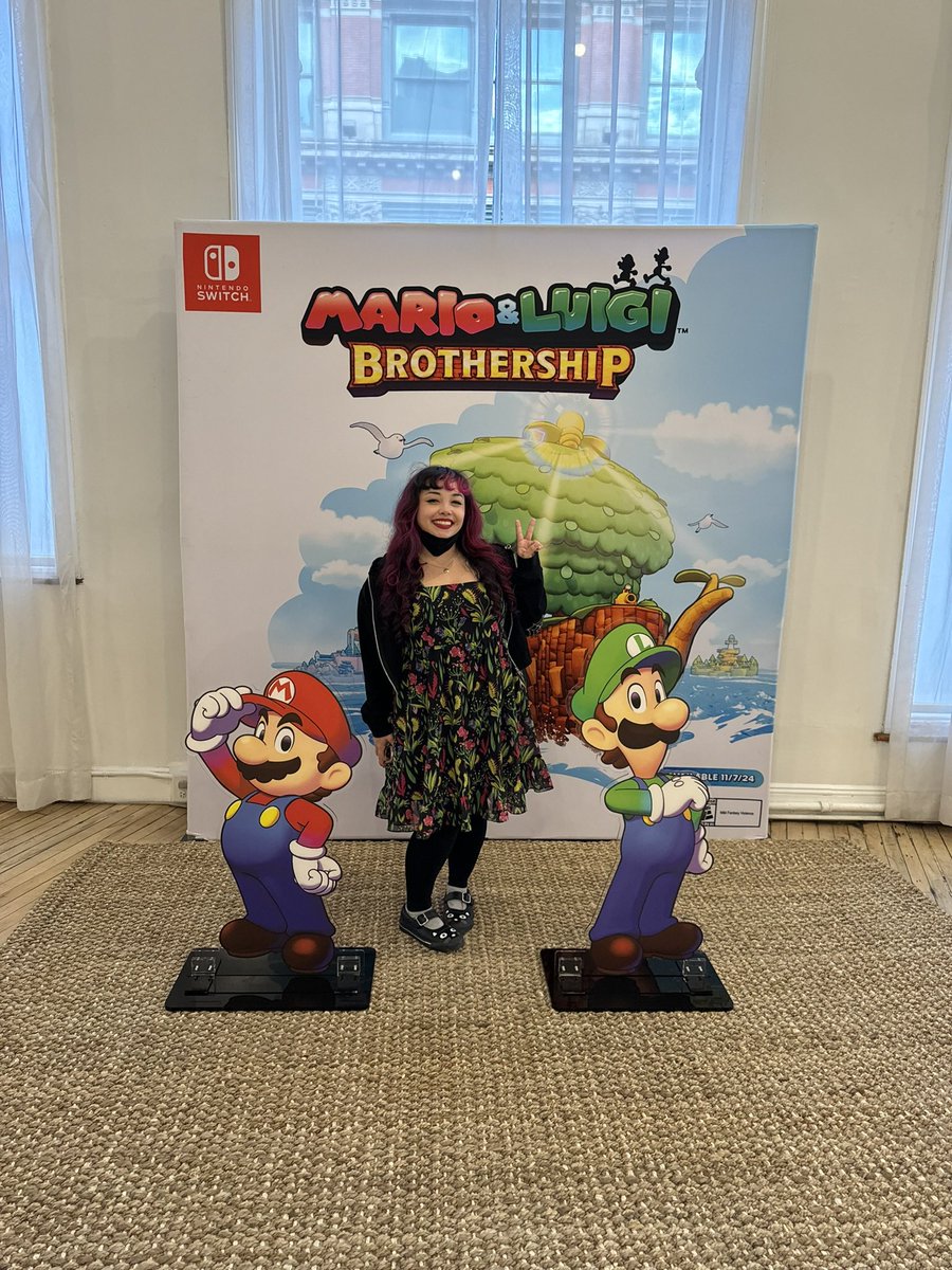 alcremiesundae's tweet image. I got to play Mario &amp;amp; Luigi: Brothership early ✨
Thanks @NintendoAmerica for such an awesome opportunity! 
This game is such a good time!! Can’t wait to play more of this when it drops on November 7th ✨💓 #freeaccess