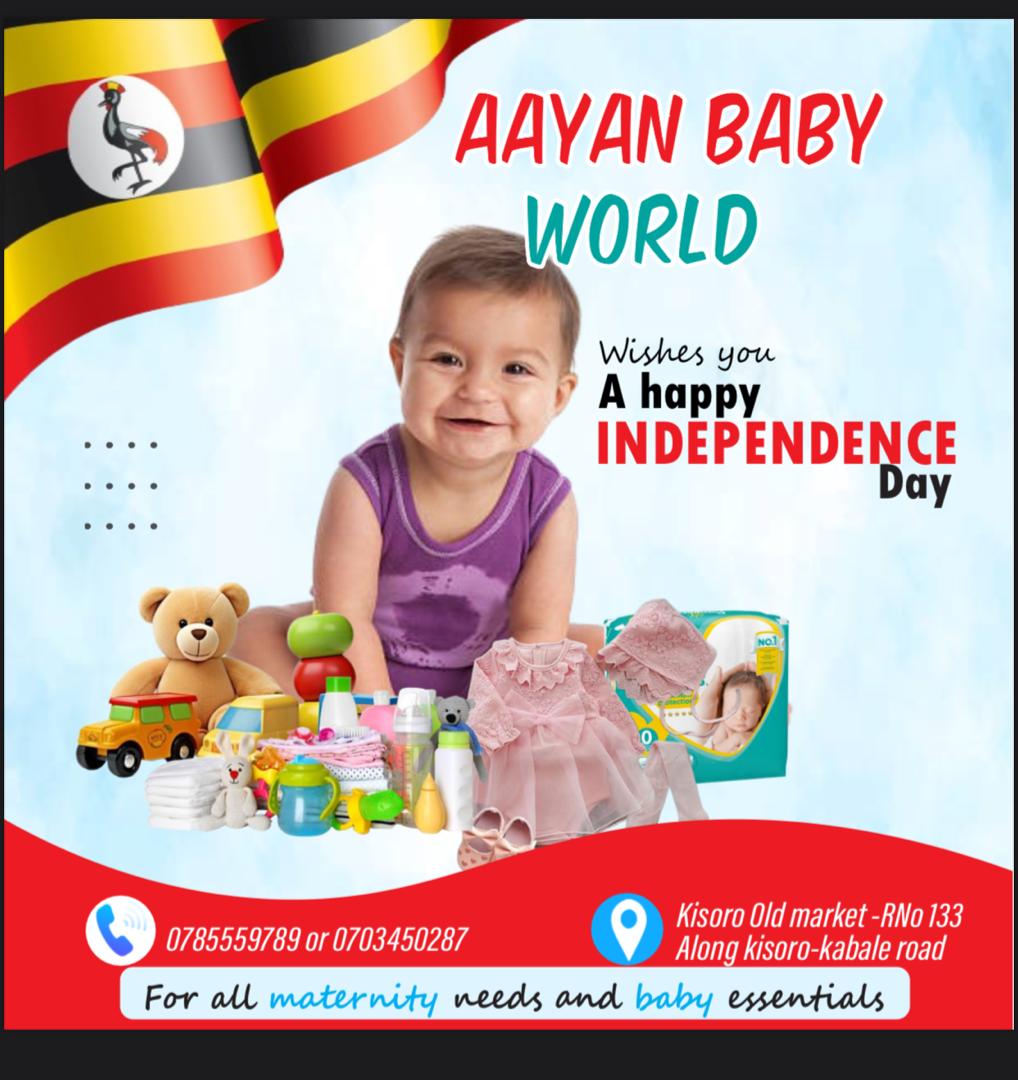 gnsolutionsug's tweet image. Choose Aayan Baby World for all your maternity 🤰needs and baby👶essentials. Beautiful flyer by @gnsolutionsug💻.