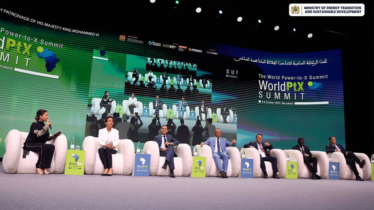 MounaNaceri's tweet photo. The World Power-to-X Summit 2024, was held in #Marrakech, from 8 to 9 october.🇲🇦✨
The event served to reinforce Morocco’s position as a global hub for green hydrogen & to attract investors.
#Morocco #worldptxsummit #GreenHydrogen https://t.co/iwEY351YYj