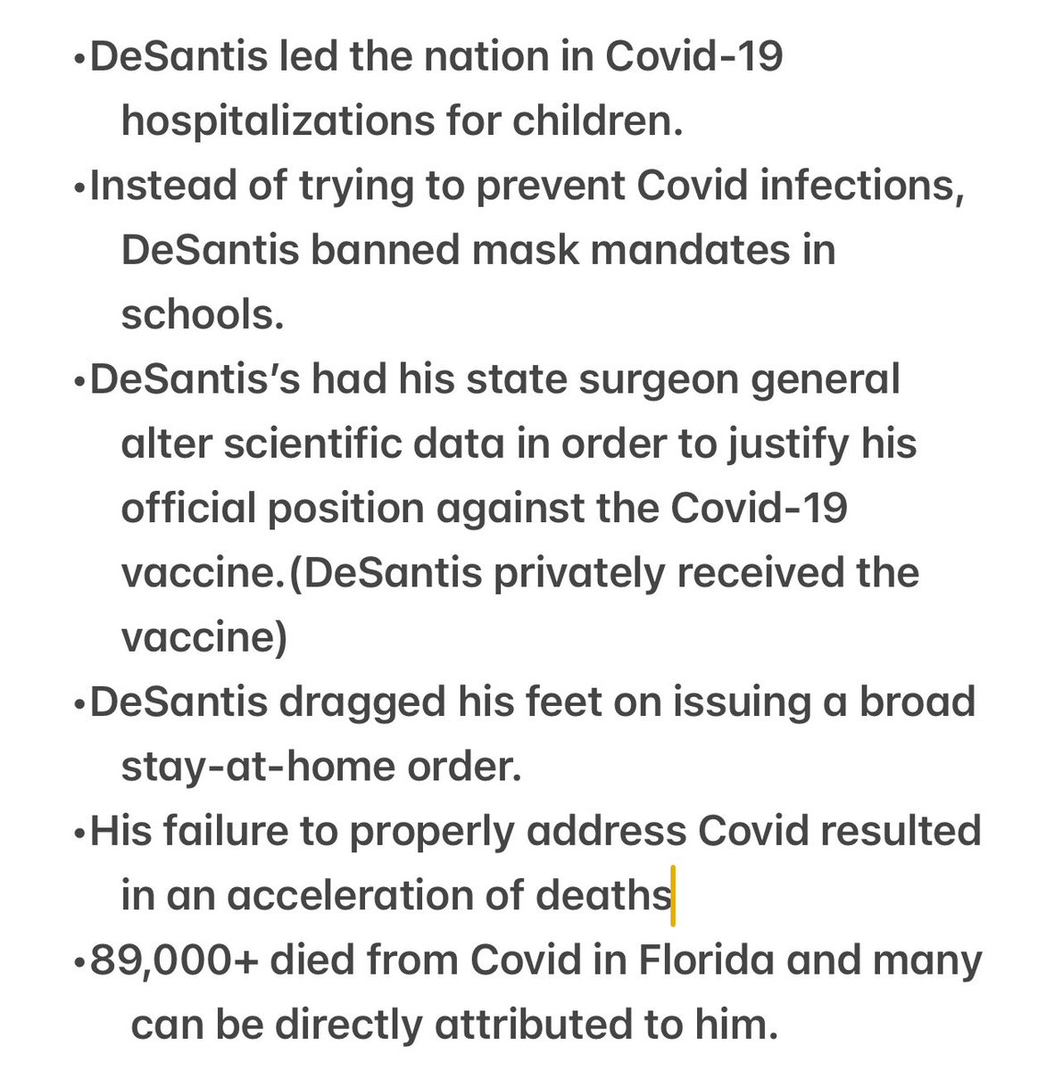 kittykatbalou's tweet photo. @DarkMSolvent He’s campaigning. He still has presidential aspirations. 
Florida #MAGACultMorons are worshiping him-so blind and gullible. Too stupid to know what’s really going on. And it isn’t only his pal BLOTUS that caused so many deaths during Covid:
He’s a horrible governor 🤬 https://t.co/fPI7iGgx7b