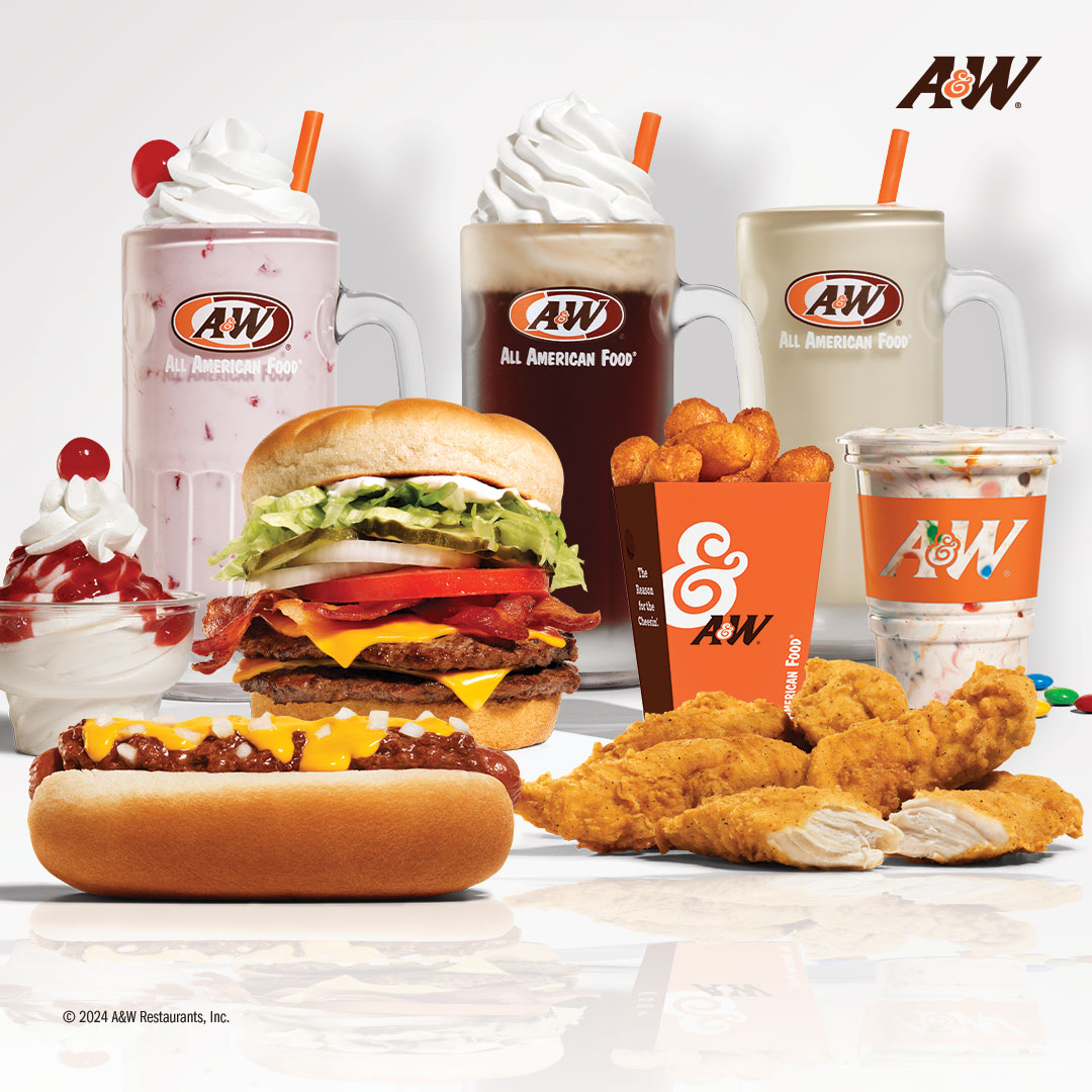 awrestaurants's tweet photo. Hollywood, meet your new A&amp;W-List. 

From staggeringly delicious Burgers to the Hot Dogs we can’t look away from, these are the items who will (and should) be dominating the business of new and old menus. https://t.co/qXLqjAuEYx