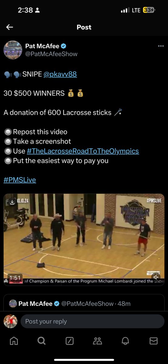 djnolanroth's tweet photo. @PatMcAfeeShow @pkavv88 #TheLacrosseRoadToTheOlympics
Venmo @nolanrothvideo https://t.co/HBIM2QRjtU