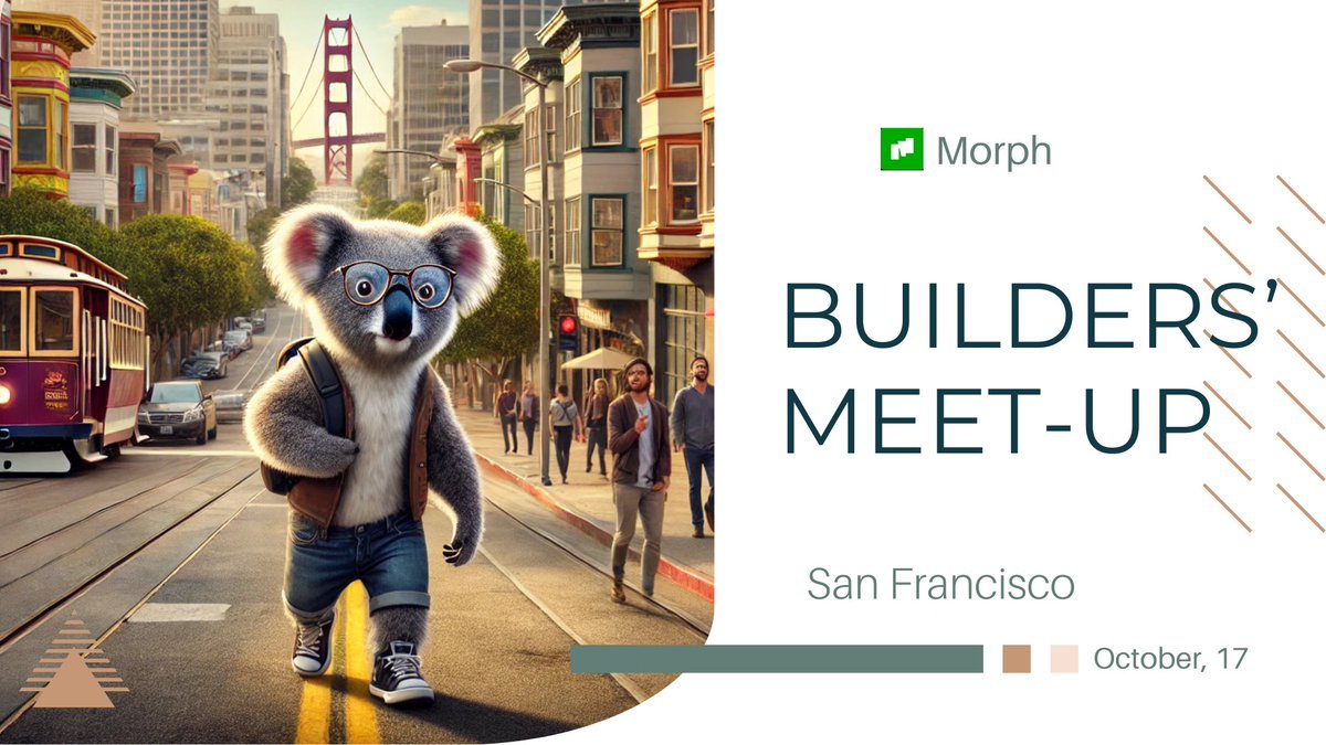 blanca7197's tweet image. 📢 Builders’ Meetup y Сан-Франциско‼️🚀

Приєднуйтеся до @MorphL2 у самому серці Силіконової Долини!

📅 Четвер, 17 жовтня | Початок о 17:00 PDT
📍 Zo House, Сан-Франциско
🔖 Реєстрація за посиланням нижче🔥
#Morph
#GMorph