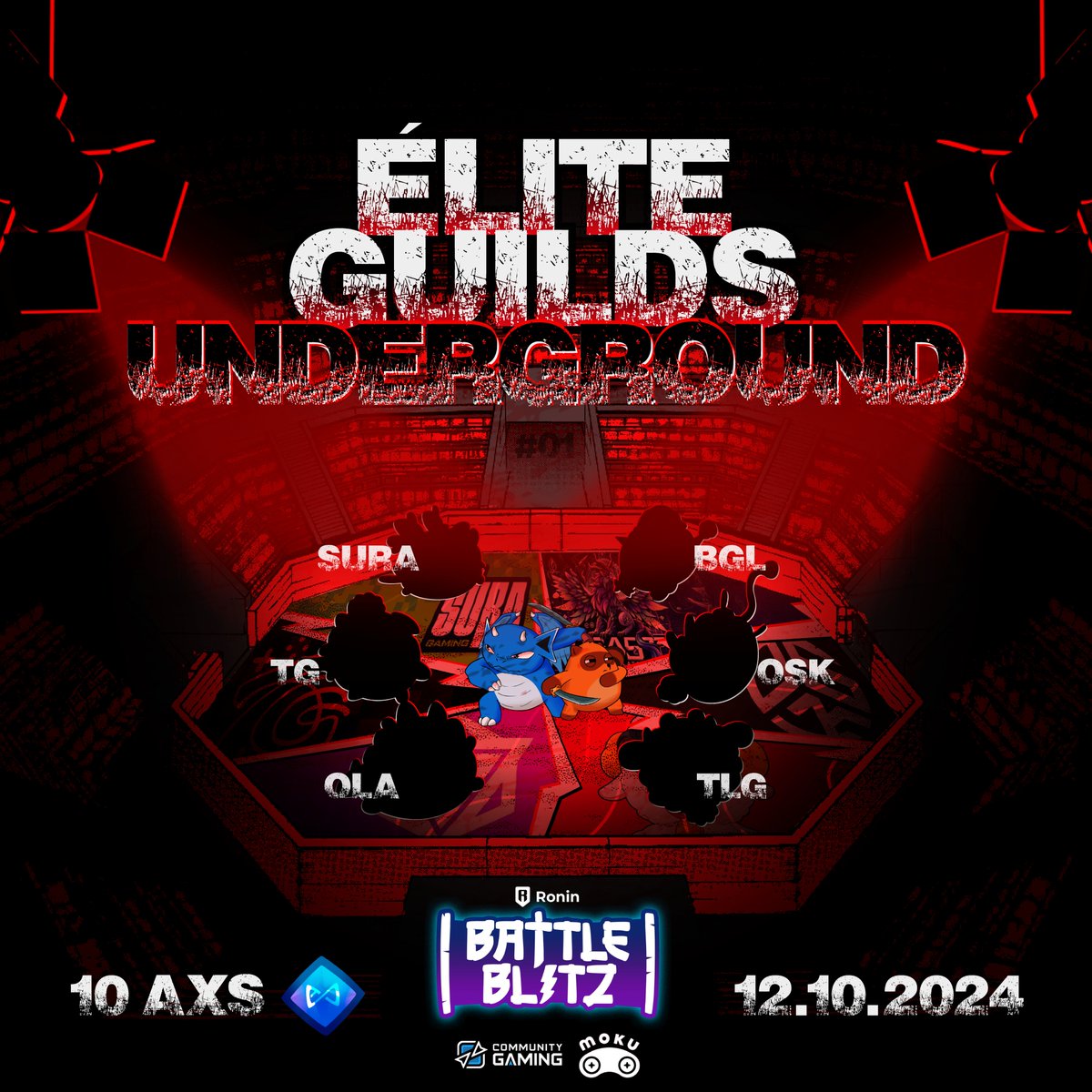 eliteguilds_tg's tweet photo. 💥Élite Guilds TG Underground #01💥

¡Los 24 mejores jugadores de EGTG saldarán cuentas en la Arena!⚔️

Nuestras 6 guilds competitivas buscarán la cima en este torneo especial de @AxieInfinity🚀

Las partidas se realizarán en @CommunityGaming⭐️

#MokuxCG #CommunityGaming #Web3 https://t.co/UsTCRjazNg