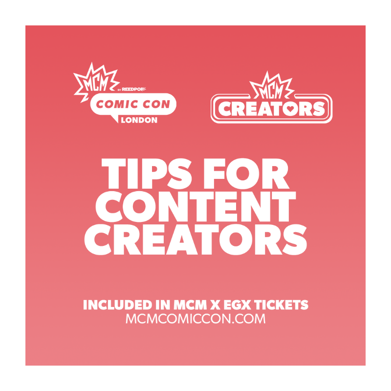 MCMComicCon's tweet photo. Wondering how to break into or grow your career as a content creator? 🤔

These MCM x EGX creators will give you tips for creating content with a 9-5, getting invited to movie premieres, or how to master short form video.

Included in Priority tickets.