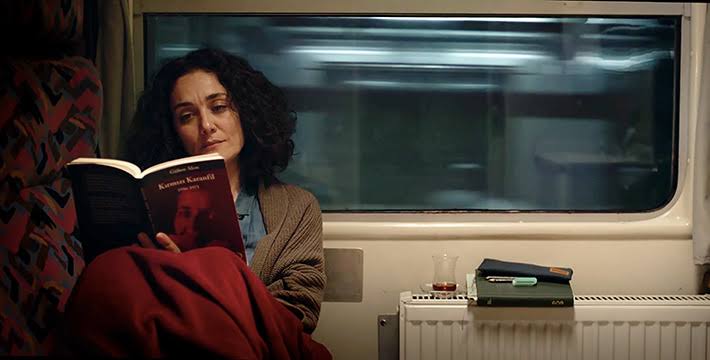 Geceyarısı, karanlık bir bozkırda
Işıklar içinde akan bir tren kadar yalnızım

Ahmet Erhan