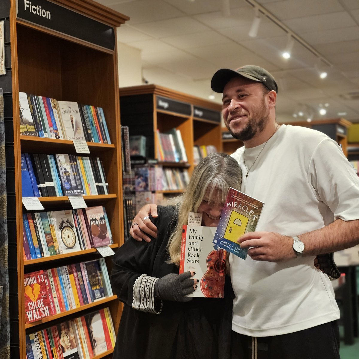Waterstones Newport (@waterstonesnewp) on Twitter photo Love this photo of <a href="/tiffanymurray/">Dr Tiffany Murray</a> and <a href="/connor_allen92/">KingCon™ 👑</a> at our 'My Family and Other Rock Stars' event tonight. Rock icons, family, food, poetry and laughter. Thank you both Love this photo of <a href="/tiffanymurray/">Dr Tiffany Murray</a> and <a href="/connor_allen92/">KingCon™ 👑</a> at our 'My Family and Other Rock Stars' event tonight. Rock icons, family, food, poetry and laughter. Thank you both