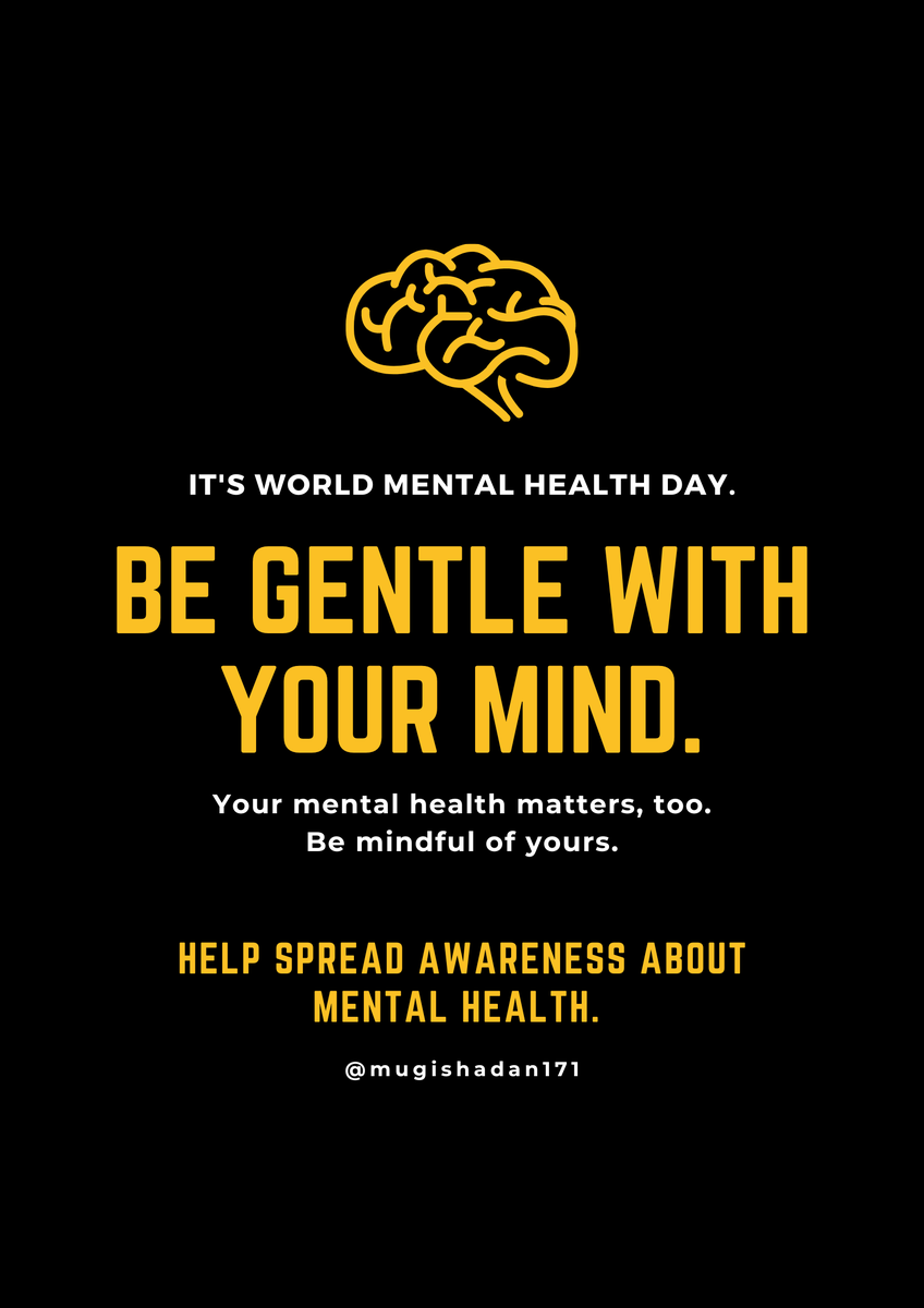 mugishadan171's tweet image. Your #MentalHealthMatters Prevention is better than cure. Seek help when you feel down.
#NoOneIsImmune