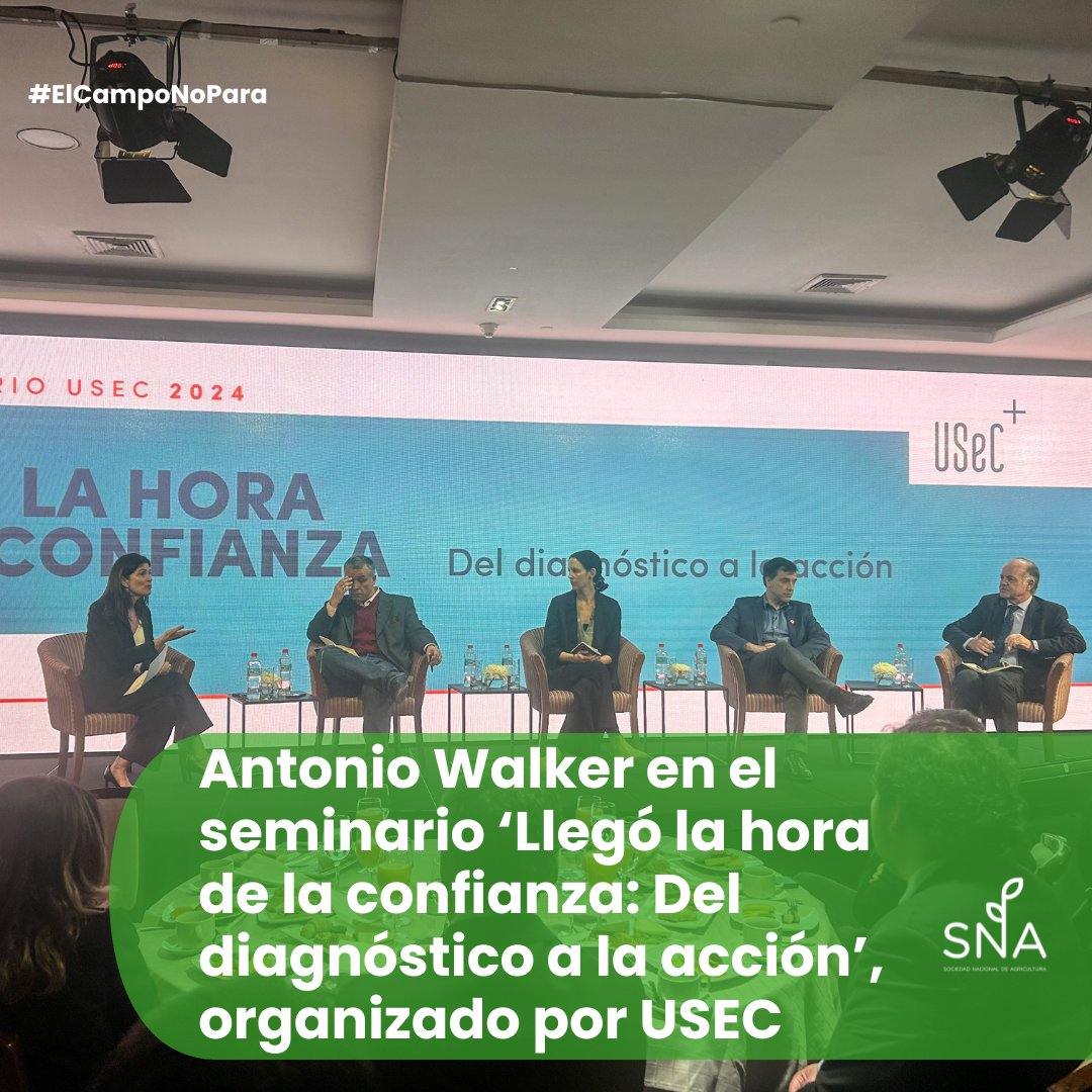 SNA_Chile's tweet photo. El presidente de la #SNA, @antoniowalkerp, participó en el seminario 'Llegó la Hora de la Confianza: Del Diagnóstico a la Acción', organizado por @UsecEmpresarios ¡Son fundamentales estos diálogos para trabajar juntos en propuestas que construyan un Chile mejor! https://t.co/ro70iy6qcJ