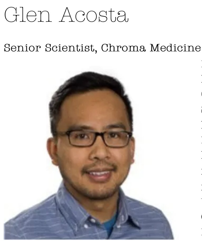 The Social Scientist (@thesocscientist) on Twitter photo We are excited to intro new #mentor Glen Acosta! Glen is a Senior Scientist <a href="/chromamedicine/">Chroma Medicine</a> working on drug discovery. "I would like to share to younger scientists that are aspiring a career in #science especially minorities like me"
thesocialscientist.org/post/glen-acos…
#Biotechnology We are excited to intro new #mentor Glen Acosta! Glen is a Senior Scientist <a href="/chromamedicine/">Chroma Medicine</a> working on drug discovery. "I would like to share to younger scientists that are aspiring a career in #science especially minorities like me"
thesocialscientist.org/post/glen-acos…
#Biotechnology