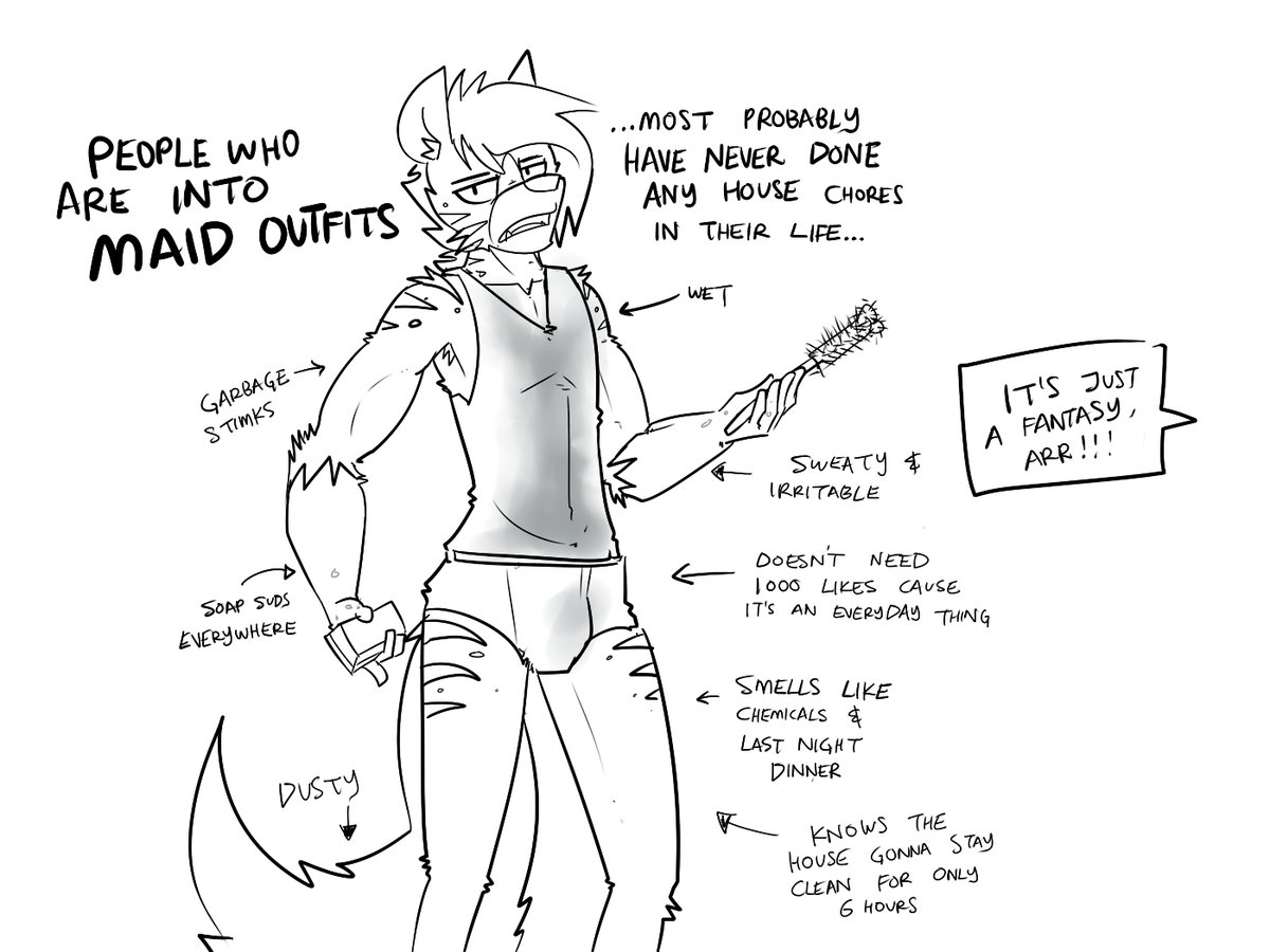 here's the REAL maid outfit.
for us that actually does the works at least. 

now where's my furry_irl exposures &gt;:c