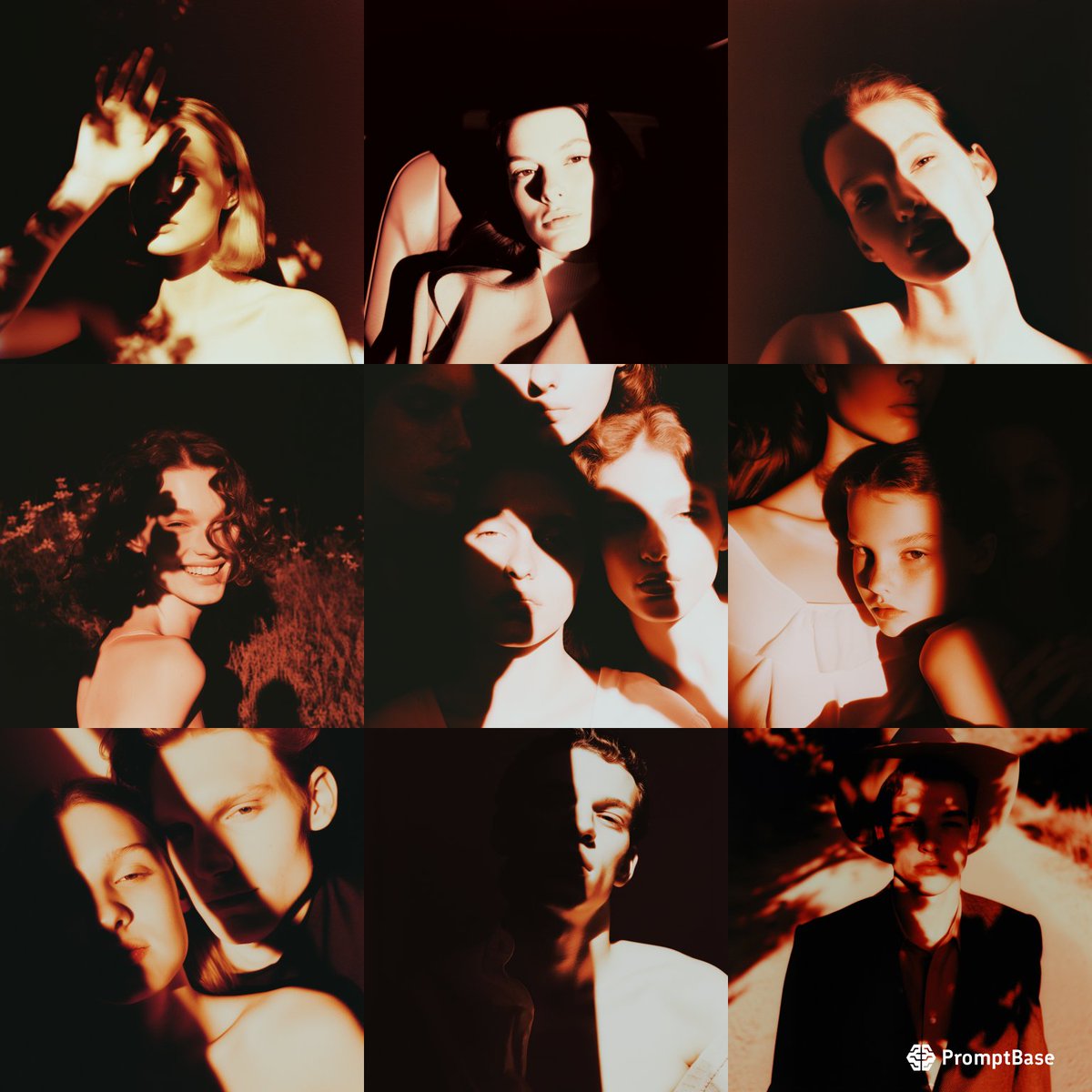 promptbase's tweet image. Faces Of Light by @easterbunny_ai using #midjourney ✨👩‍🎨